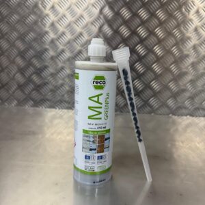 Taco químico 410 + canula producto para fijar los montantes